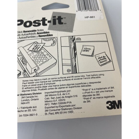 Vintage 3M Post Its 1993 Teddy Bear Design, New, Sealed, Made in USA, Office - Picture 7 of 8